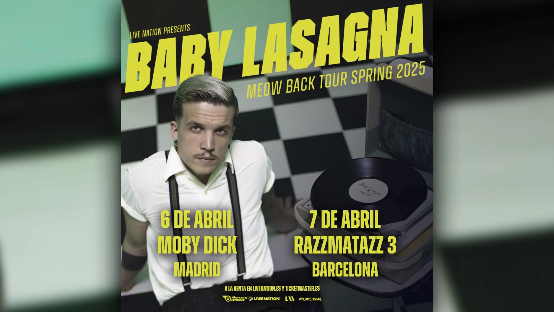 Baby Lasagna - Meow Back Tour Spring 2025