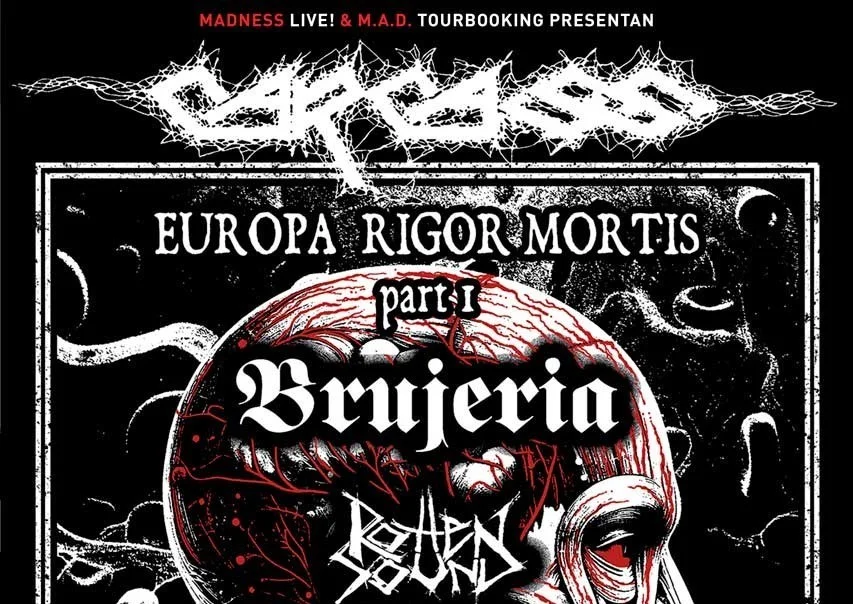 Carcass + Brujería + Rotten Sound